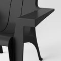 Black chair on a white background