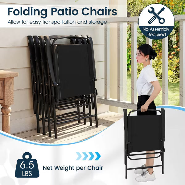 xBeStill Gather™ Outdoor Dining Set with Umbrella – 6-Piece Patio Table & Chairs Set