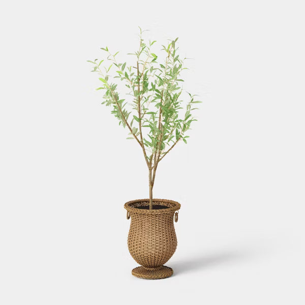 xBeStill Bloom™ Woven Outdoor Planter – 13” x 21” Serenity Garden Accent