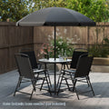 xBeStill Gather™ Outdoor Dining Set with Umbrella – 6-Piece Patio Table & Chairs Set