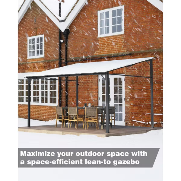 xBeStill Haven™ Outdoor Wall Gazebo with Protective Roof for Effortless Patio Living