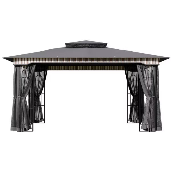 xBeStill Gather™ 10x12 Patio Gazebo Tent with UV Protection for Effortless Outdoor Living