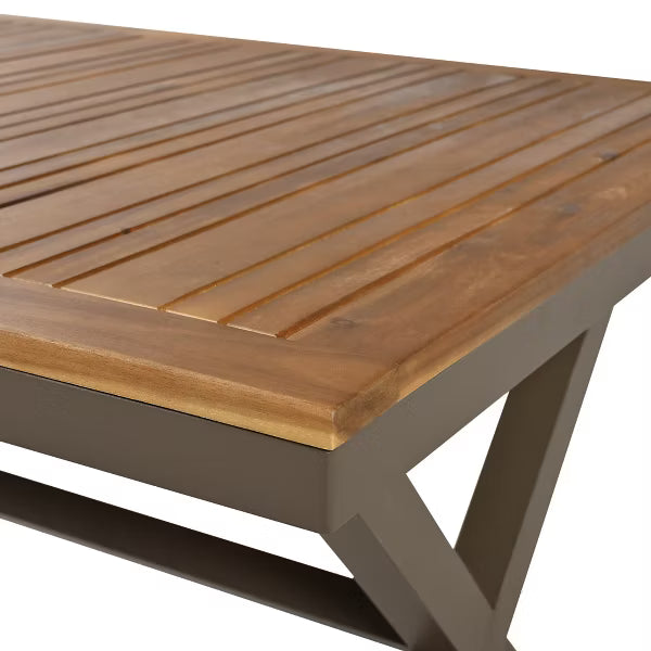 xBeStill Gather™ Outdoor Dining Set with Natural Wood Tabletop for Meaningful Moments