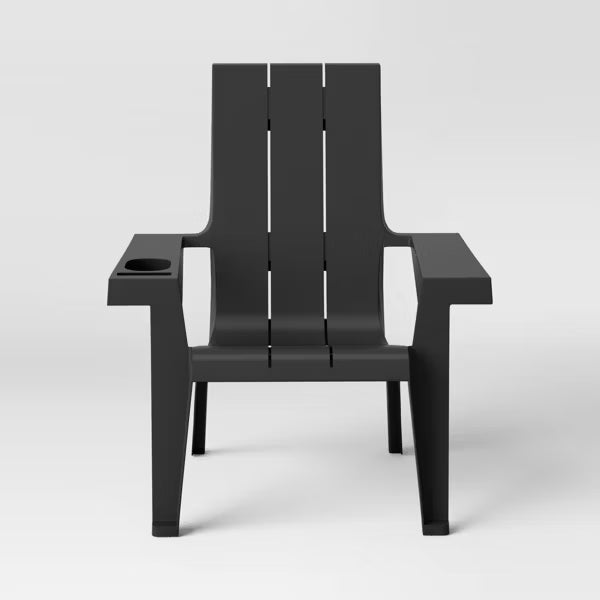 Black chair on a white background